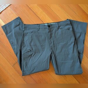 Orvis Charcoal Gray Performance Wicking Nylon Stretch Hiking Pants Mens 40 x 34